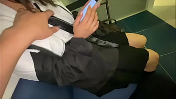 Preview 1 of Ainretha Raw - ラブホの中にある電車のプレイルームで彼女と変態プレイして彼女の中に精子がどくどく注入しました。