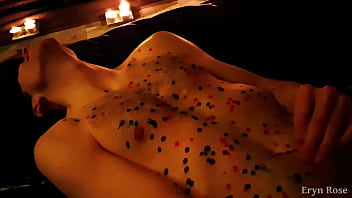 Preview 3 of Pervmom Danica Dillon - Candlelit Wax Play with Marcus Quillan