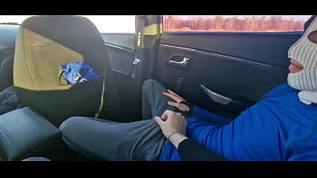 Preview 1 of Bigo Live Awek Melancap - Milky handsome femboy fucked hard by an Uber taxi driver in full view