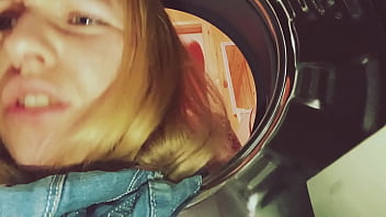 Preview 3 of Live Xxx Pron Sex - My stepsister got stuck in the washing machine and I decided to help her with my big dick