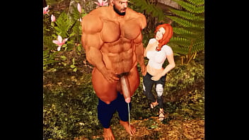 Preview 1 of Xxx Spl Now - lucky girl  encounters cam heyward at woodland campsite