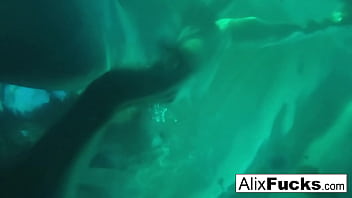 Preview 3 of Son Sex Mom Dad Come Home Movie - Underwater hidden camera lesbian fun with Alix &amp_ Jenna