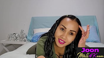 Preview 1 of Nadia Iqbal Xxx Pashto - Sexy big tits Asian babe Joon Mali fucked herself after passion posing