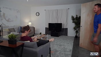 Preview 1 of Futanari High - Step Your Bussy Up / MEN / Dante Colle,  Pierce Paris,  Michael DelRay  / watch full at  www.sexmen.com/fit