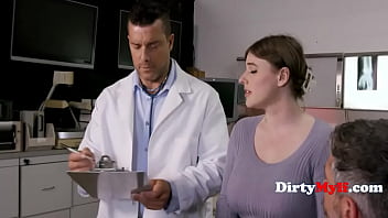 Preview 1 of PRone Bone Anal - With A Heavy Heart Husband Lets Wife Fuck The Doctor...