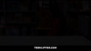 Preview 1 of New English Xxx - TeenLifter - Black Shoplifter Fucked By Guard After Making Deal For Freedom - Amethyst Banks