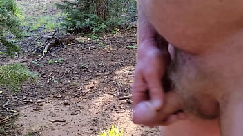 Preview 2 of Bulu Sexi Vio - Me Cumming In The Woods 092823 2