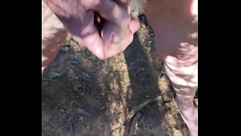 Preview 2 of Jairy Bodybuilder - Me Cumming In The Woods 092923 2