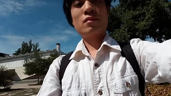 Preview 3 of Sexx Kho - Jon Arteen walks barefoot on the street outdoors,  the boy is barefoot in the crowded tram to the town center