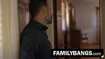Preview 1 of Horny Forcing - FamilyBangs.com ⭐ Stepdaughter Stalking her Horny Father in Bed,  Ashley Lane,  Tommy Pistol