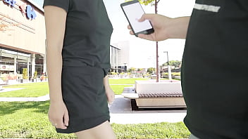 Preview 2 of Indian Bd Moice Hot - Cumming hard in public on the mall terrace with Lush remote controlled&nbsp_vibrator