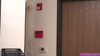 Preview 1 of Aletta Ocean Handjobs Full - Office colleague caught with his dick out!