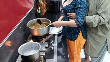Preview 1 of Girl Bur Porn - Desi Housewife Anal Sex In Kitchen While She Is Cooking