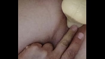 Preview 2 of New Iran Xxxxxx - white snowflake plays with a dildo