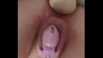 Preview 4 of New Iran Xxxxxx - white snowflake plays with a dildo