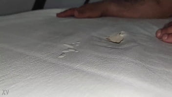 Preview 1 of Nwe Virigin Xnxx - lick my warm cum off the mattress with a waterproof sheet