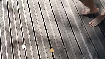 Preview 4 of Hot Kisses And Fuc - Look! This boy walking barefoot in nature,  on grass,  outdoors during a hot day of summer | Gay Foot Fetish Video