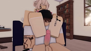 Preview 1 of Fuck Mousse - A guy gets footjob from a cutie Roblox