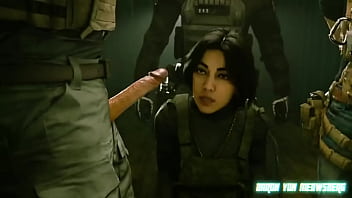 Preview 3 of Dog Sex Grils Download Video7 - Call of Duty MW2 - Valeria gets interrogated