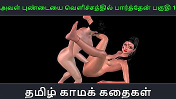 Preview 1 of Anna Belle Masturbate - Tamil audio sex story - Aval Pundaiyai velichathil paarthen Pakuthi 1 - Animated cartoon 3d porn video of Indian girl sexual fun