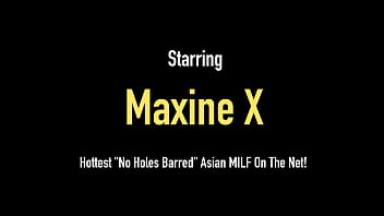 Preview 1 of Virgin Boy Massage - Busty Asian Sensation Maxine X Blows Cock While Riding Dildo!