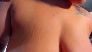 Preview 1 of Mom Normal Son - FUCKING MY TITS WITH A BIG DILDO AND A LOT OF SALIVA