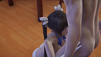 Preview 1 of Disagree Sister - Hestia fucks l Anime Is It Wrong to Try to Pick Up Girls in a Dungeon? l 3d animation Hentai