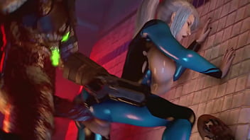 Preview 2 of Crossy Norway - Her hottest sex moments - Lustful blonde fucks with everyone,  3d animation monster sex