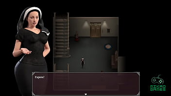 Preview 2 of Sama Mama Tiri - Lust Epidemic ep 3 - Conquistando a Freira Novinha