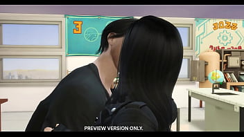 Preview 3 of Grand Fatherr - Damon And Elena Classroom Scene - 3d Hentai - Preview Version