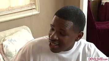 Preview 2 of Phussy Farts - Black guy sharing his big tits white girlfriend with friends