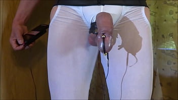 Preview 2 of Playboy Cutied - Estim - I milk the cum out of my balls