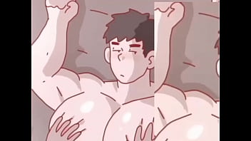 Preview 1 of Police Girl Thief - anime big muscle boobs friend touch his body~