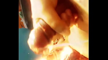 Preview 4 of Pubis Mons - Cumming,  jacking off my uncut cock. March 23,  2023.