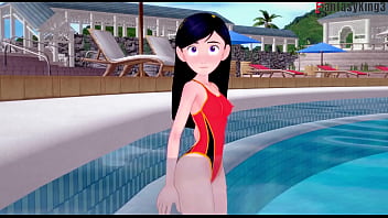 Preview 1 of Anastasia Ukraine - Violet Parr inside the pool POV | The Incredibles | Short (watch the full version on RED and extra scenes on premium)