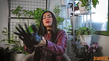 Preview 4 of Girl Pooping Video - Leather Fetish ASMR