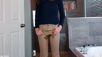 Preview 1 of Hiclip Porn - Sage Eldritch Absolutely Soaking SOLD Khaki Pants &amp_ Panties with Pee