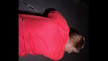 Preview 3 of Rachina Xxx - I invited the young girl to the building&#039_s terrace and placed her on her knees to breastfeed deliciously.