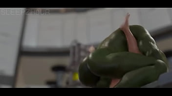 Preview 3 of Smk Ind - black widow anal fucks HULK- viuva negra anal Huck