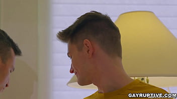 Preview 2 of Maria Ozawa Suirt - Two horny guys Trevor and Derek masturbating together. They start kissing and masturbating each cock. It is Trevor who first blow a cock and he rim Derek ass very well that makes Derek super horny