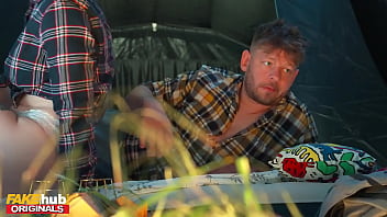 Preview 2 of Sex My Mom And Son - FAKEhub - Cheating fiancee fucks his wifes best friend up the ass on a camping trip and cums on face