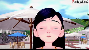 Preview 1 of Momms Dadds - Violet Parr bikini footjob and blowjob POV | The Incredibles | Short (watch the full version on RED and extra scenes on premium)