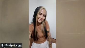 Preview 2 of Crying Do - Cute Asian babe Lily Koh posed for her viewers and showed perfect boobs