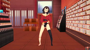 Preview 2 of Se Pajean Mirando La Webcam - Megumin Cosplayer&rsquo_s Teasing Preview &ndash_ A Sensual Solo Performance 19 yo