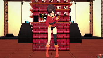 Preview 1 of Se Pajean Mirando La Webcam - Megumin Cosplayer&rsquo_s Teasing Preview &ndash_ A Sensual Solo Performance 19 yo