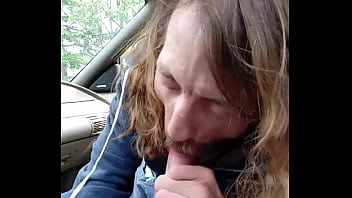 Preview 2 of New Porn Hot English Sex - giving morning blowjob to my buddy in car