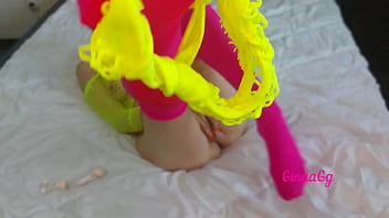 Preview 2 of Dont Fuck My Da - light fountain between the legs of an excited milf with moans