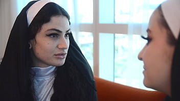 Preview 2 of Rip Video - Virgin Nuns Learn how to Use Their Assholes for The Lord
