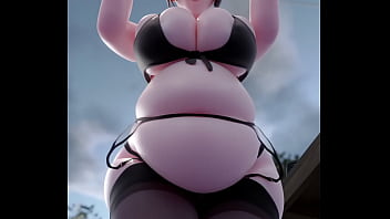 Preview 3 of Animal Foken Dog Woman Hd - Mei Lingerie Belly Inflation