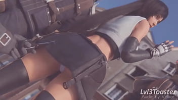 Preview 1 of Great Internal Cumshotsamazing - Tifa Lockhart levando tapinha na bundinha